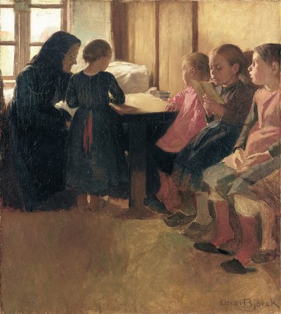 Madam Henriksens School for Girls in Skagen by Oscar Gustaf Bjorck